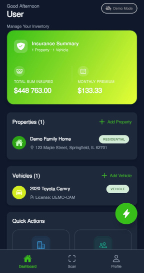 AItemizeIT Dashboard - Overview of all your properties