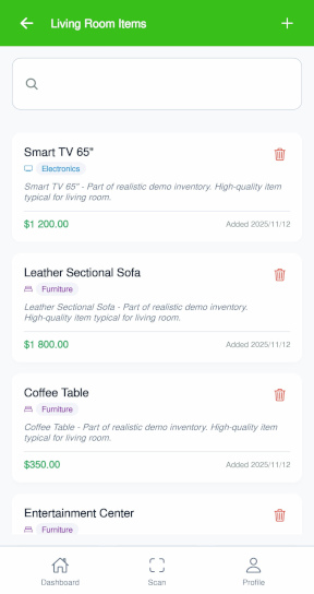 AItemizeIT Item Recognition - Automatic identification